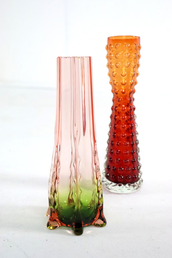 Image 1 of Hobnail Glasvase Vintage