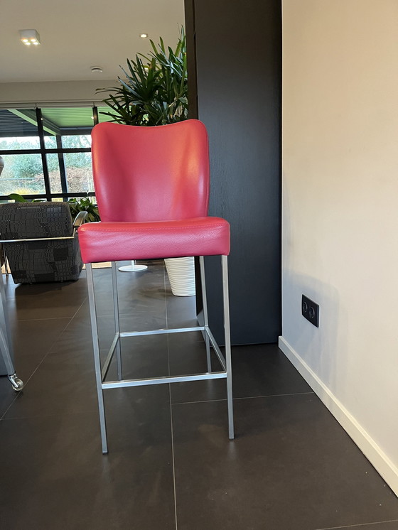 Image 1 of Bert Plantagie 4 Leder Barhocker