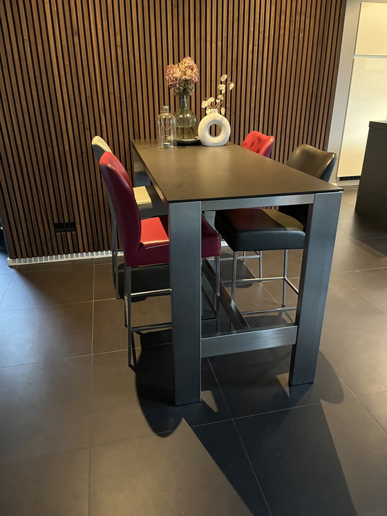 Image 1 of Bert Plantagie 4 Leder Barhocker