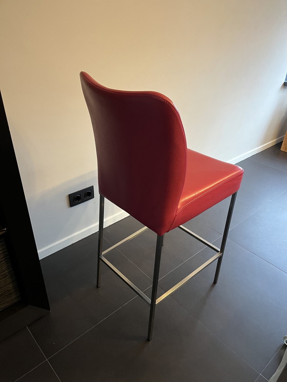 Image 1 of Bert Plantagie 4 Leder Barhocker