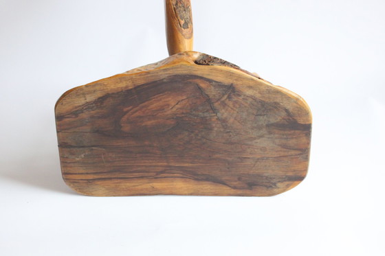 Image 1 of Französischer Forestier Dreibeinhocker mit Rinde, 1950er Jahre