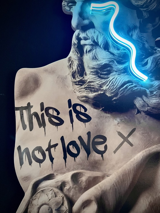 Image 1 of LedMansion Zeus weinende Neon-PopArt- Kunst -LED-Lampe