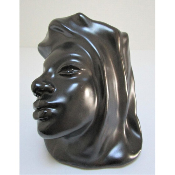 Image 1 of Anthropomorphe Vintage-Keramik mit schwarzer Glasur, 1960