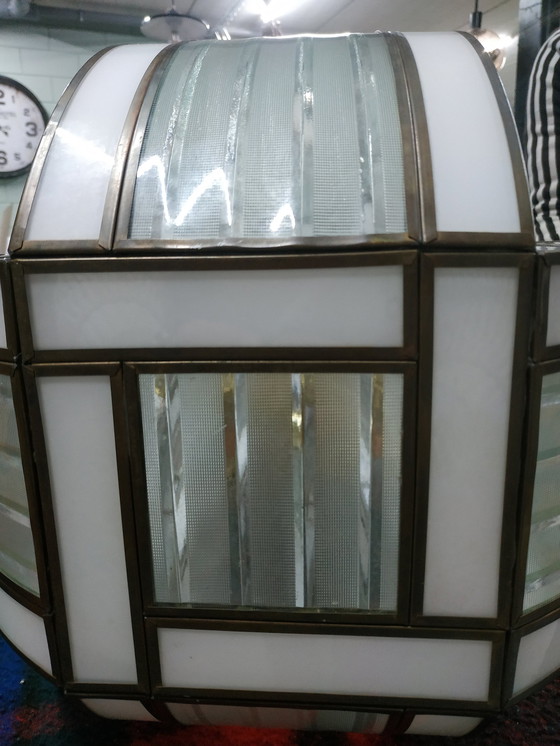 Image 1 of Einzigartiges Set von 'High End' Lampen im Art Deco Stil von Fredrick Ramond Glassman (Frank Lloyd Wright Stil)