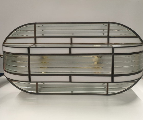 Image 1 of Einzigartiges Set von 'High End' Lampen im Art Deco Stil von Fredrick Ramond Glassman (Frank Lloyd Wright Stil)