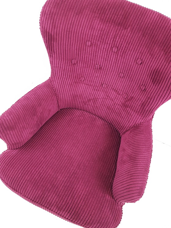 Image 1 of Artifort Theo Ruth Herren Wein bordeaux rot neu gepolstert