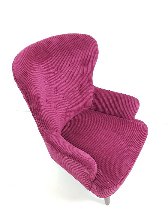 Image 1 of Artifort Theo Ruth Herren Wein bordeaux rot neu gepolstert