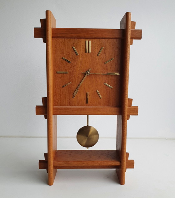 Image 1 of Dänische Teakholz-Uhr