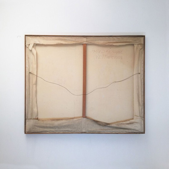 Image 1 of Vintage-Gemälde "Mated Measure" von Richard Frank, USA 1980