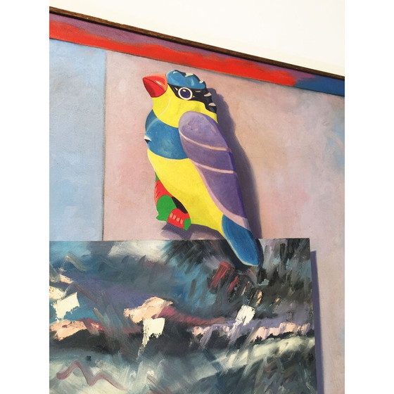 Image 1 of Vintage-Gemälde "Mated Measure" von Richard Frank, USA 1980