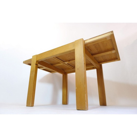 Image 1 of Vintage-Ausziehtisch aus Kiefernholz, 1980