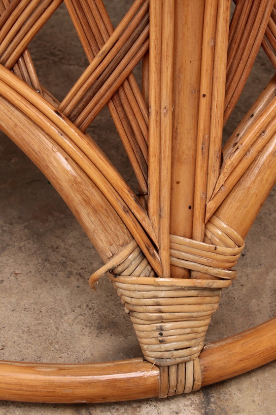 Image 1 of Französisches Bohemian Set aus 2 Bambus aus den 1960er Jahren.