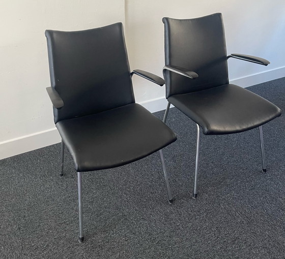 Image 1 of 2x De wit vergaderstoel