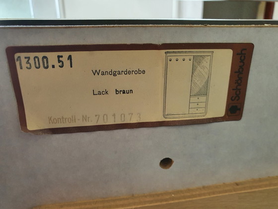 Image 1 of Schönbuch design wand garderobe met kapstok en spiegel