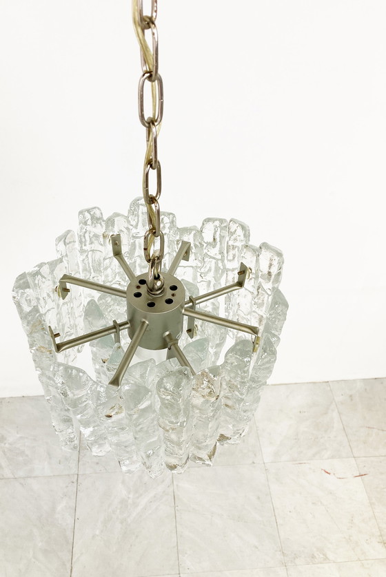Image 1 of Eiskristall-Hängelampe von Kalmar, 1960er