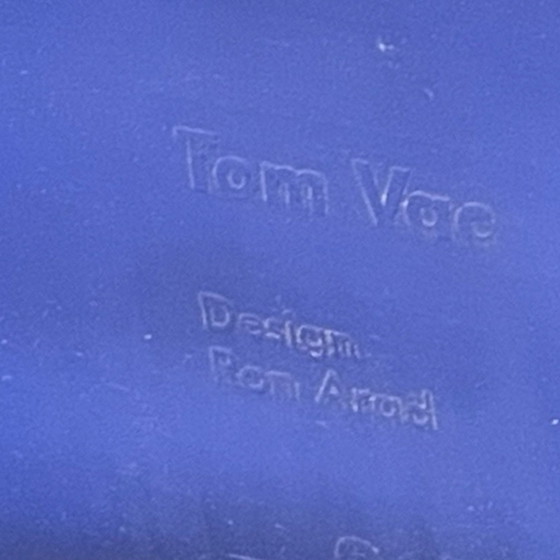 Image 1 of Ron Arad - Vitra - Esszimmerstuhl auf verchromtem Gestell - Modell Tom Vac - Blau Sitz - Erstausgabe von 1999!