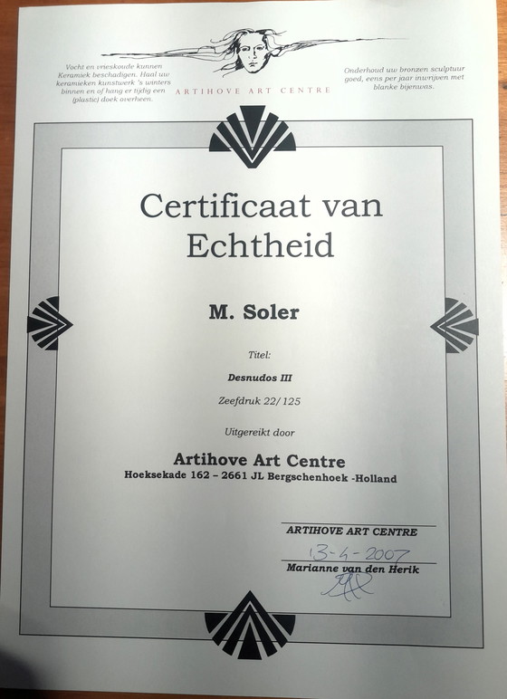 Image 1 of 3x M. Soler Siebdrucke