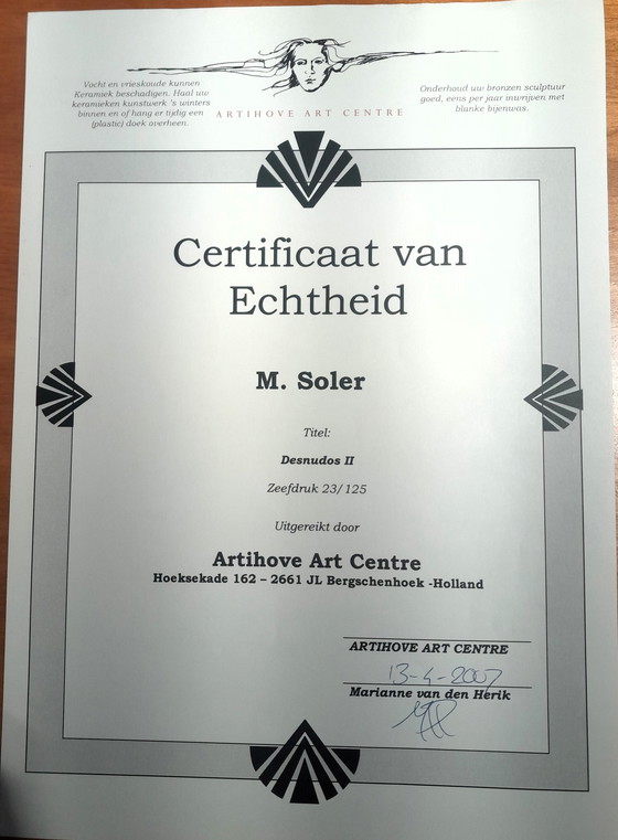 Image 1 of 3x M. Soler Siebdrucke