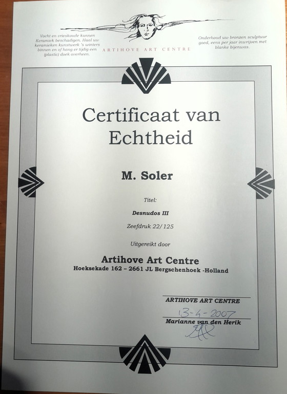 Image 1 of 3x M. Soler Siebdrucke