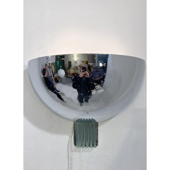 Image 1 of Vintage-Wandleuchte von Half Moon, 1980