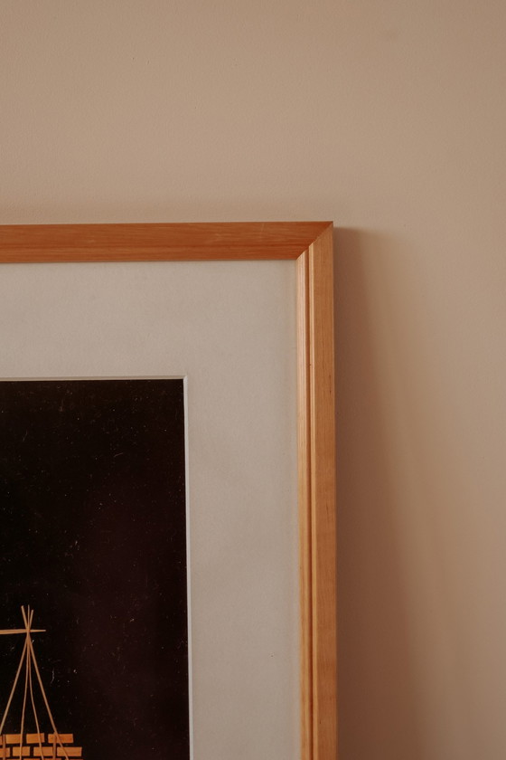 Image 1 of Satz von 2 orientalischen Mid Century-Kunstwerken