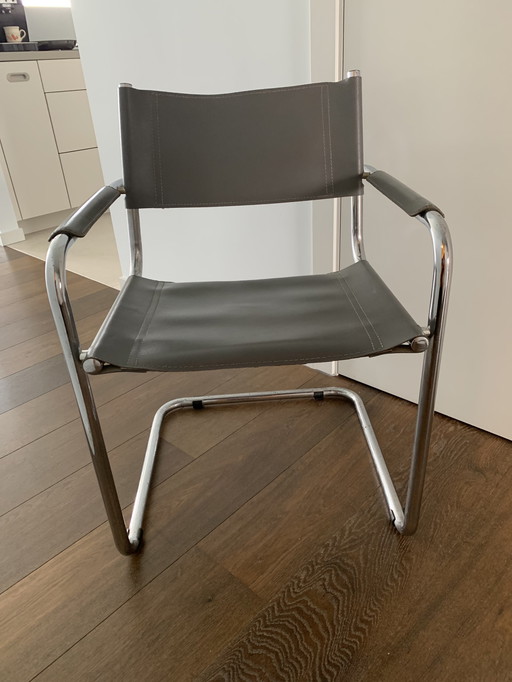 2x Thonet Bürostühle Modell S34 von Mart Stam