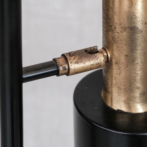 Vintage No.2 Messing Stehlampe, Holland 1970er