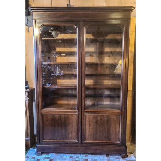 Image 1 of Vintage-Bücherregal aus Rosenholz und Eichenholzfurnier