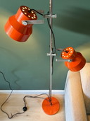 Orangefarbene Stehlampe von Anvia | 1970er Jahre