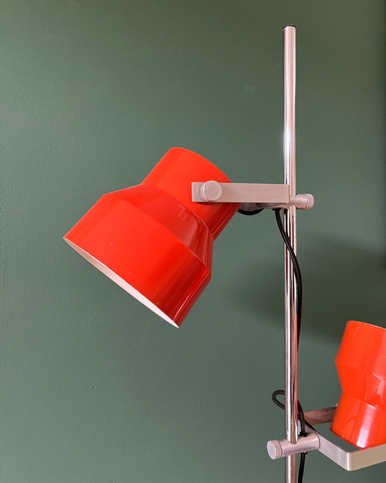 Image 1 of Orangefarbene Stehlampe von Anvia | 1970er Jahre