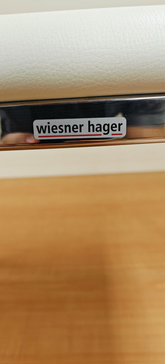 Image 1 of 4x Wiesner Hagar Alu Form Weiß Kunstleder