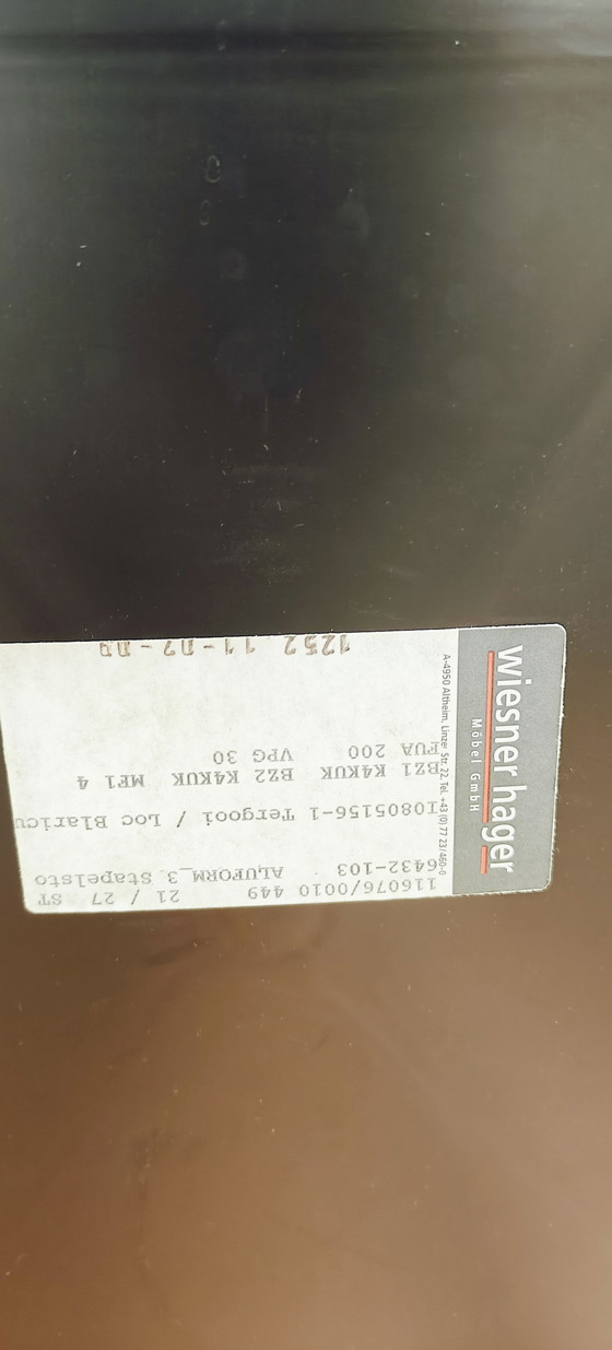 Image 1 of 4x Wiesner Hagar Alu Form Weiß Kunstleder