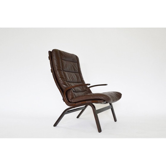 Image 1 of Kleppe vintage leder sessel, Dänemark 1970er