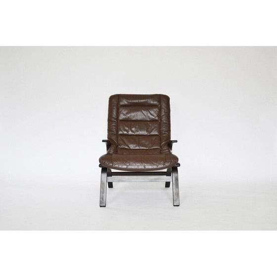 Image 1 of Kleppe vintage leder sessel, Dänemark 1970er