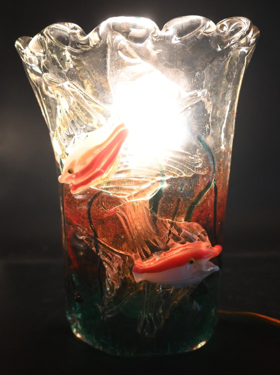 Image 1 of 2x Alfredo Barbini Murano Wandleuchte