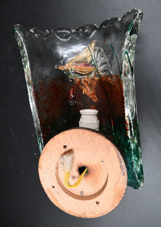 Image 1 of 2x Alfredo Barbini Murano Wandleuchte