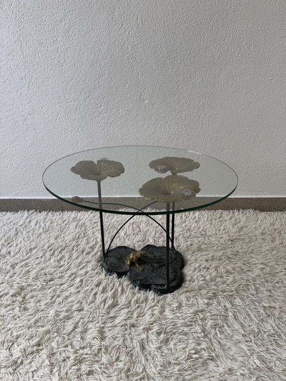 Image 1 of Couchtisch Seerose Bronze Vintage