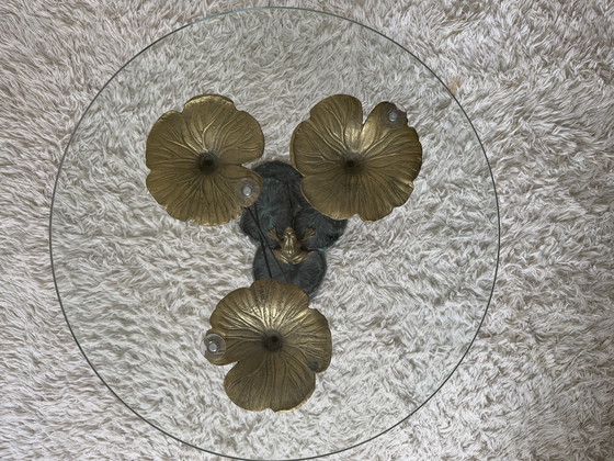 Image 1 of Couchtisch Seerose Bronze Vintage