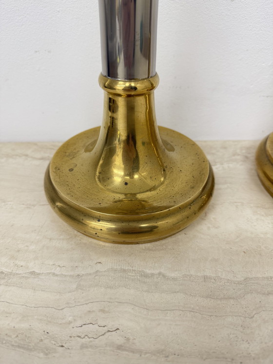 Image 1 of Satz von 2 großen Gunther Lambert Design Kerzenständer, 1970S