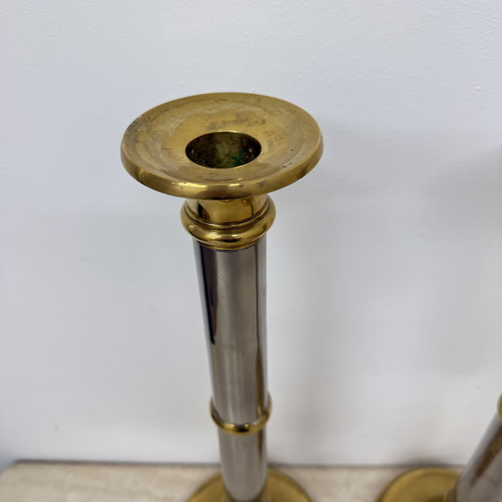 Image 1 of Satz von 2 großen Gunther Lambert Design Kerzenständer, 1970S