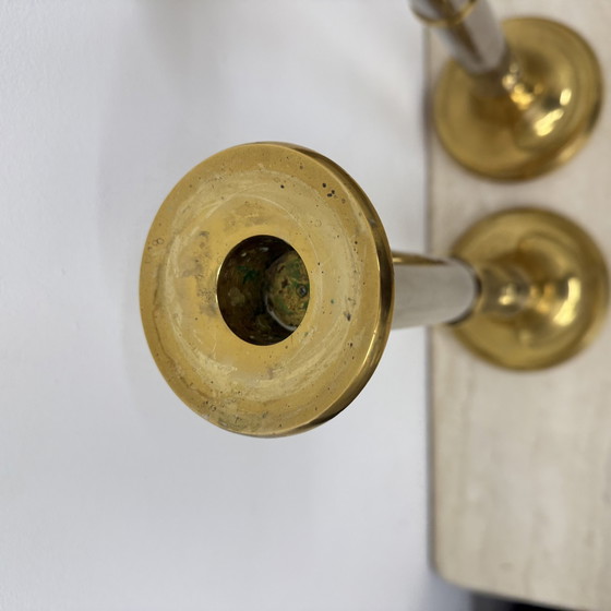 Image 1 of Satz von 2 großen Gunther Lambert Design Kerzenständer, 1970S