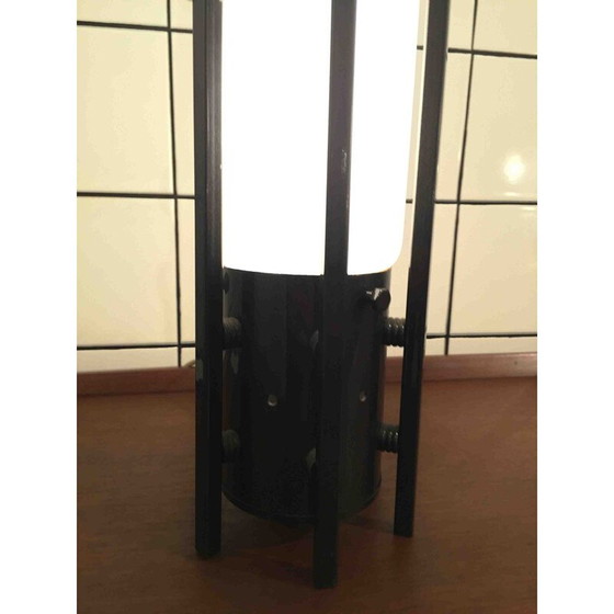 Image 1 of Vintage-Lampe aus Glas und Metall, 1960