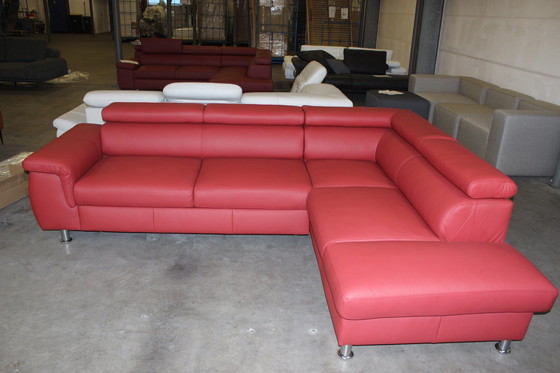 Image 1 of Ledersofa Schlafsofa Mit Stauraum Und Verstellbaren Armlehnen Ledercouch Lederecksofa Sofa Couch Ecksofa