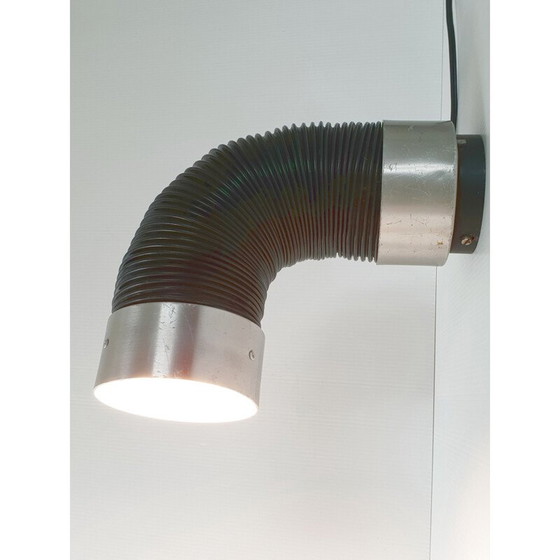 Image 1 of Vintage Raak Wandleuchte aus gebürstetem Stahl, 1960