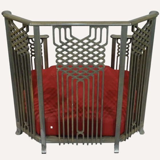 Image 1 of Italienischer Chinoiserie-Sessel von Giorgetti, 1970er Jahre