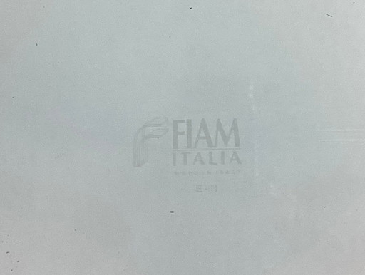 Fiam Italienisches TV-Möbel/Salontisch aus gebogenem Glas