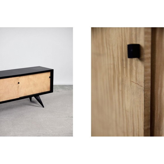 Image 1 of Skandinavisches Sideboard aus schwarzem Ahorn, 1960