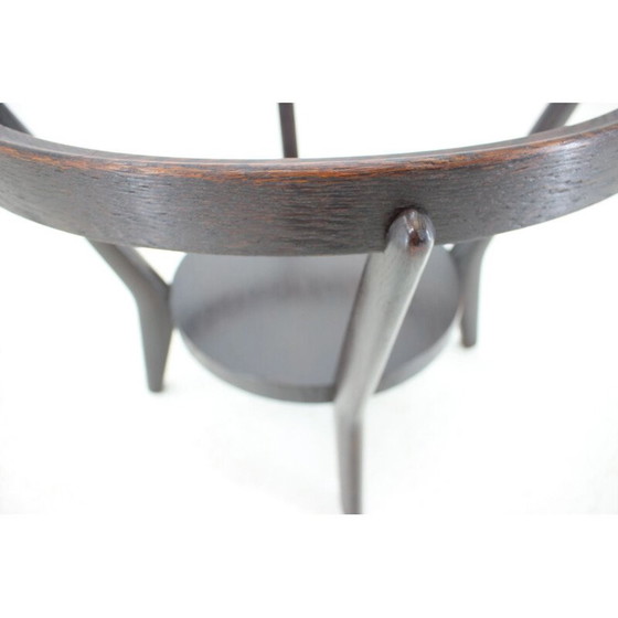 Image 1 of Vintage Couchtisch aus Eiche und Glas von Karel Koelka und Antonin Kropàek, Tschechoslowakei 1960