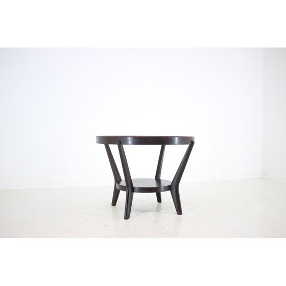 Image 1 of Vintage Couchtisch aus Eiche und Glas von Karel Koelka und Antonin Kropàek, Tschechoslowakei 1960