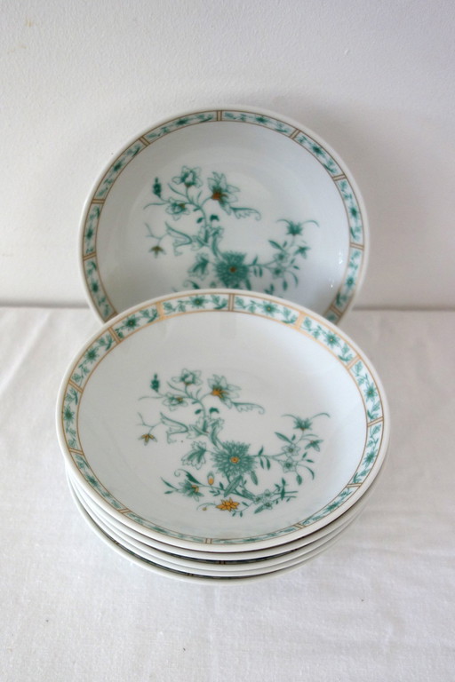 Set von 6 Schalen Bernardaud Limoges Modell Peking